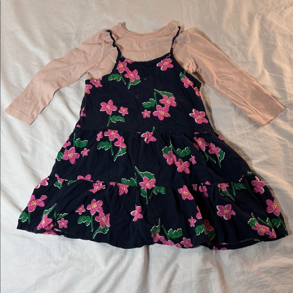 Old Navy Light Pink Long Sleeve Tee and jumper dress